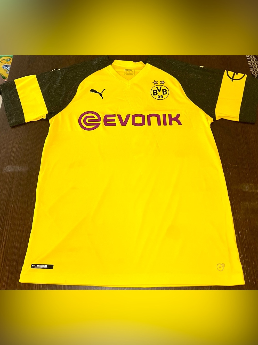 Puma Borussia Dortmund BVB 09 Home Soccer Jersey Men’s XL Authentic